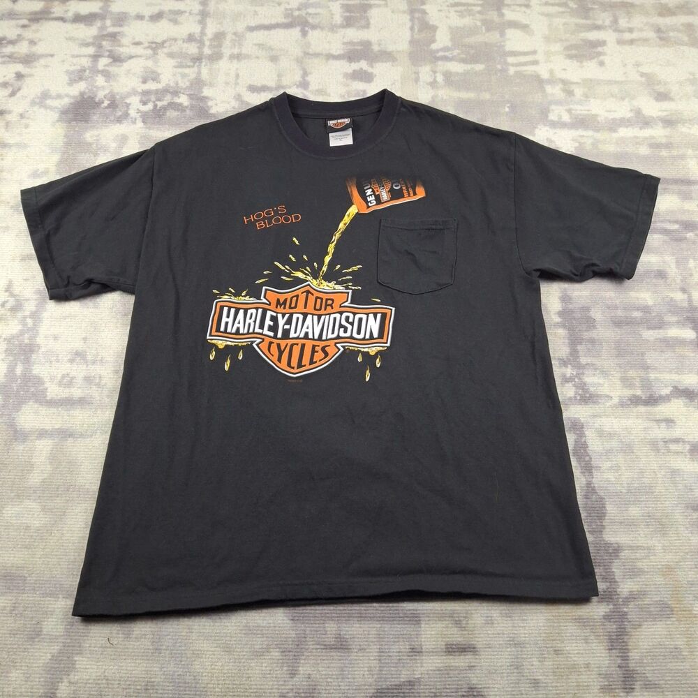 Vintage 2004 Harley Davidson Shirt XL Apple Altoona PA Hogs Blood Temptation